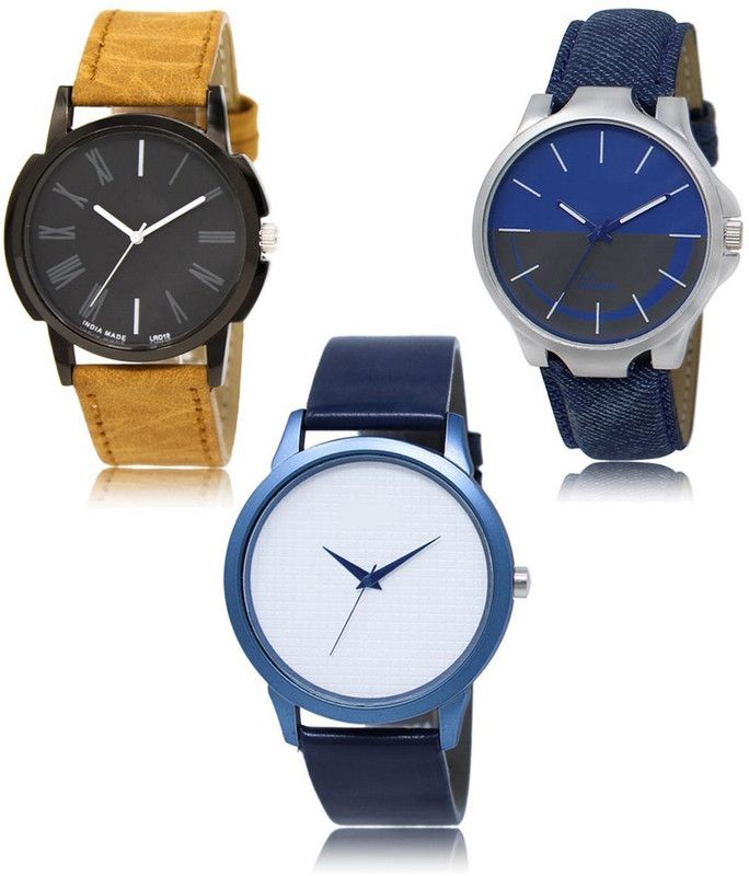 New latest Designer Combo of 3 Analog Watch - For Men LR-19-24-33