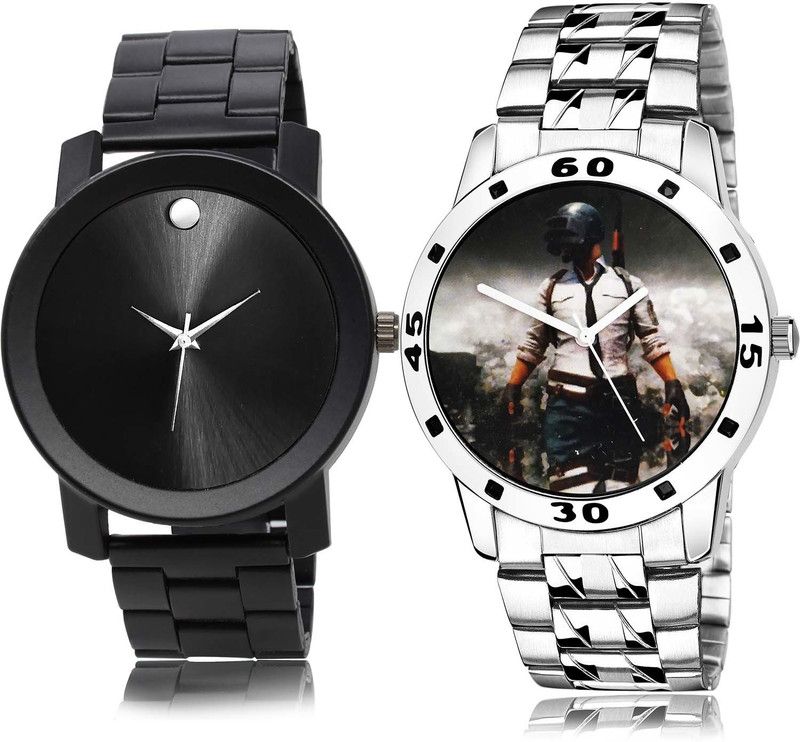 combo watch Analog Watch - For Boys & Girls Modern Party Wedding Chain Watch And Pubg Military Army Chain Watch Watch - B777-B505 (Combo Of 2 )