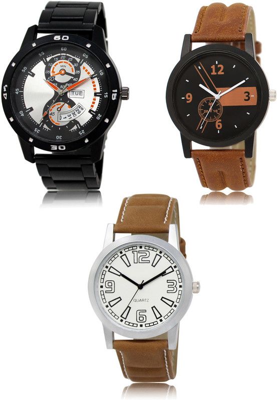 New latest Designer Combo of 3 Analog Watch - For Men 107-01-15