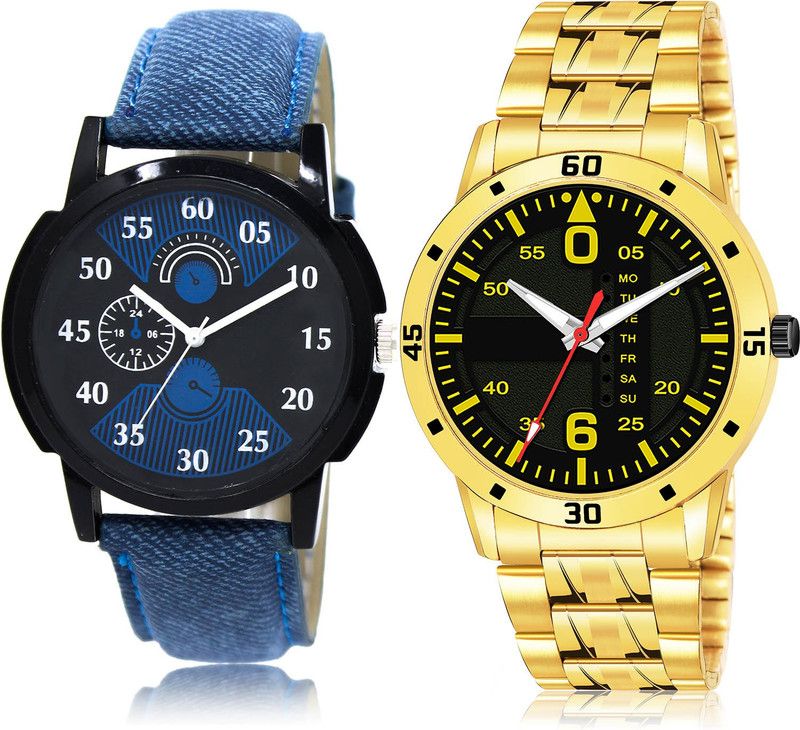 Analog Watch - For Men Modern Luxury 2 Watch Combo For Boys And Men - BL46.2-(23-S-21)