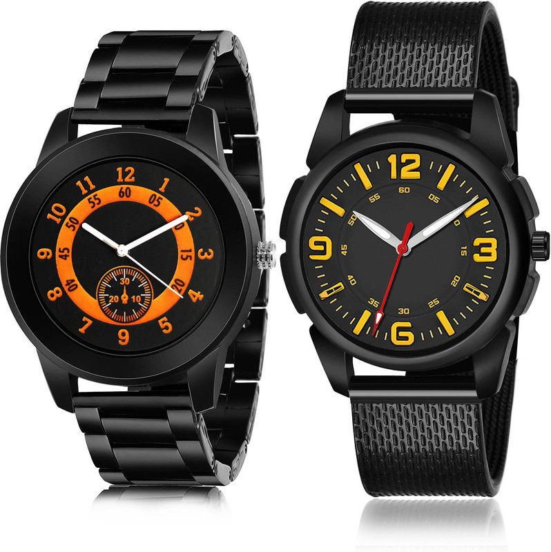 Analog Watch - For Men Modern Fancy 2 Watch Combo For Boys And Men - B850-(48-S-10)