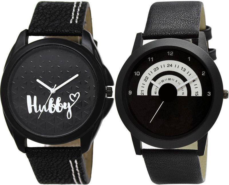 combo watch Analog Watch - For Girls Latest Gift Hubby Analogue Black Color Boys And Men Watch - BL46.31-B48 (Combo Of 2 )