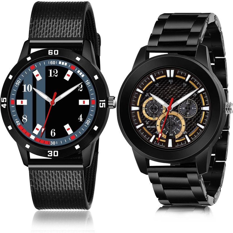 Analog Watch - For Men Modish Fashion 2 Watch Combo For Boys And Men - BRM27-(72-S-20)