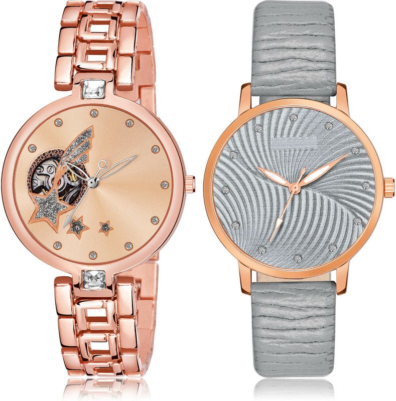 Analog Watch - For Women Modern Rich 2 Watch Combo For Women And Girls - G664-GM385