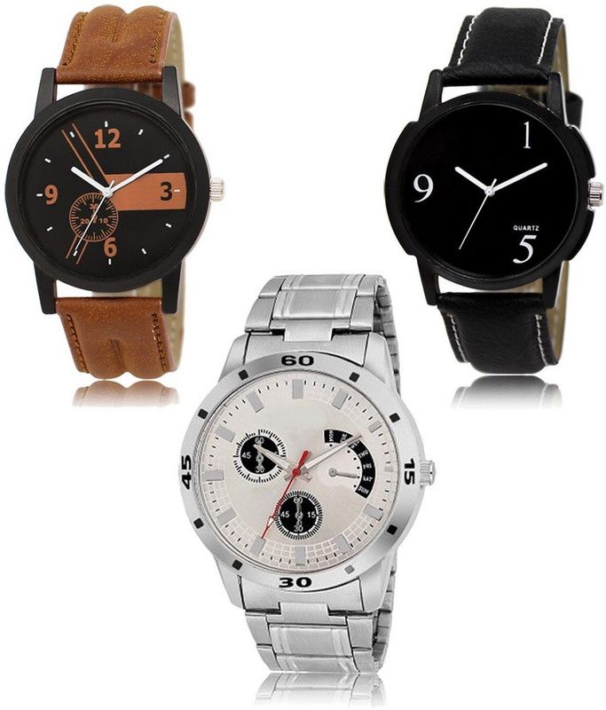New latest Designer Combo of 3 Analog Watch - For Men LR-01-06-101