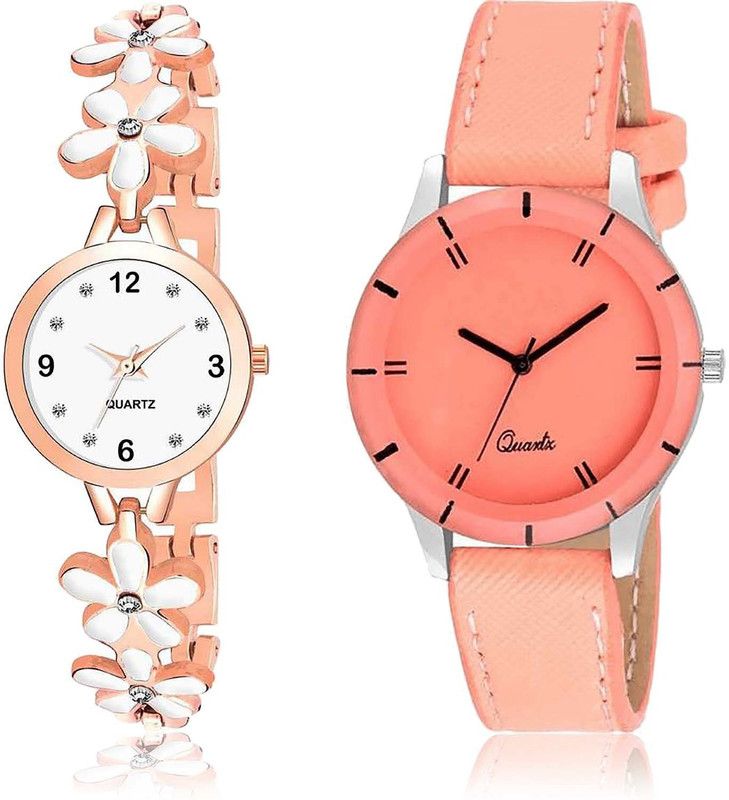 combo watch Analog Watch - For Girls Contemporary Wrist Flower Combo Watch For Girls And Women - G462-G270