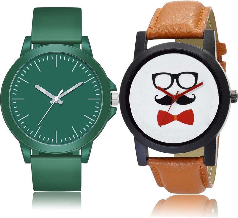 combo watch Analog Watch - For Men New Present Sports And Beard Style 2 Watch Combo For Boys And men - BM116-B53