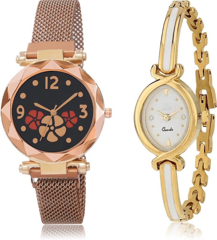 Analog Watch - For Women Treading Fashionable 2 Watch Combo For Women And Girls - G653-G123
