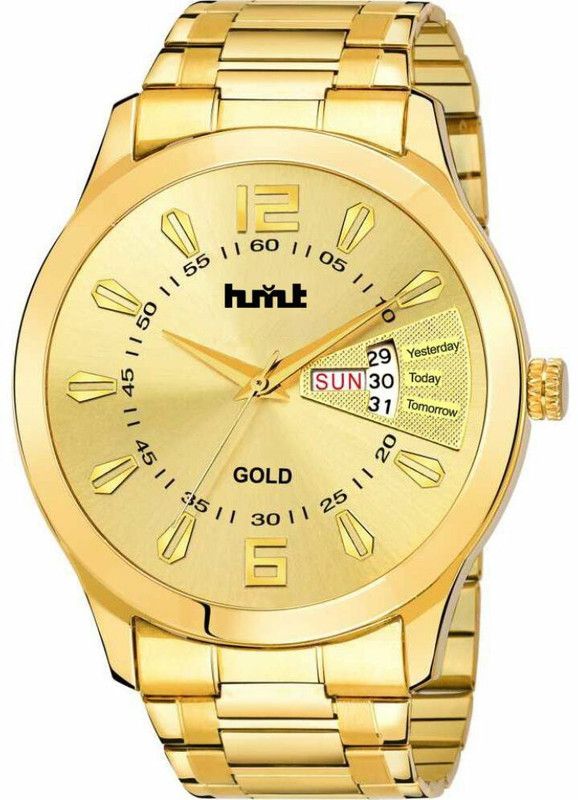 Analog Watch - For Men Round Dial Golden watch