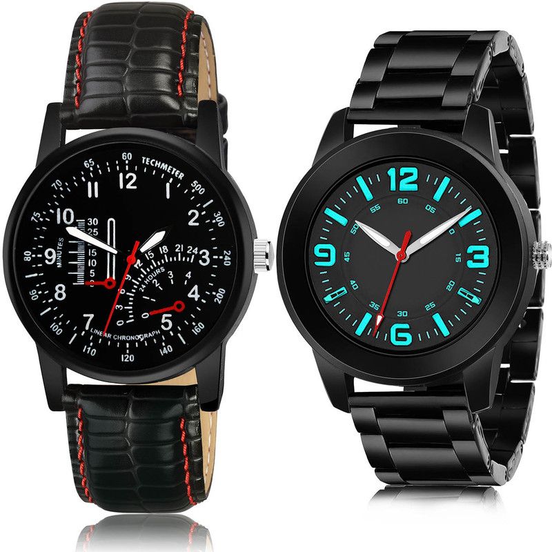 Analog Watch - For Men Modish Fashionable 2 Watch Combo For Boys And Men - B898-(46-S-20)