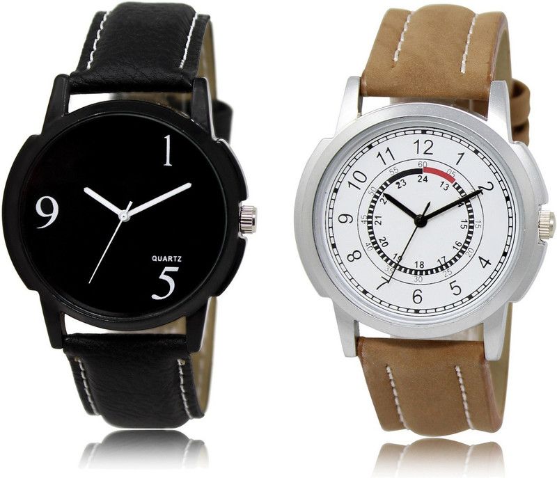 New Latest Designer Combo of 2 Analog Watch - For Men LR06-LR17