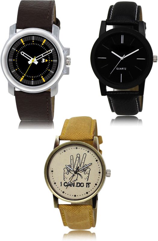 New latest Designer Combo of 3 Analog Watch - For Men 44-05-30