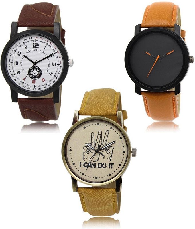New latest Designer Combo of 3 Analog Watch - For Men LR-11-20-30