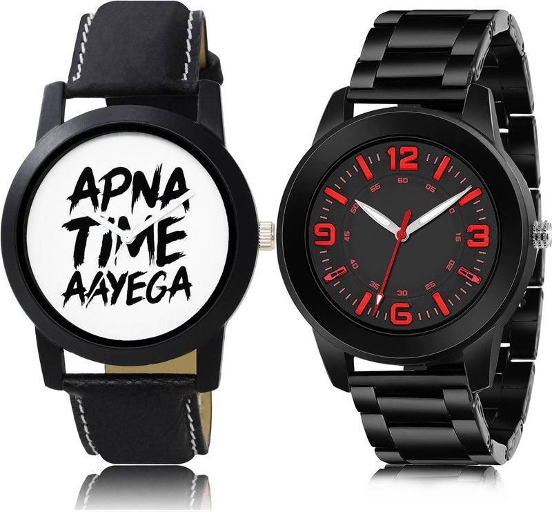 Analog Watch - For Men Modish Model 2 Watch Combo For Boys And Men - BO42-(47-S-20)