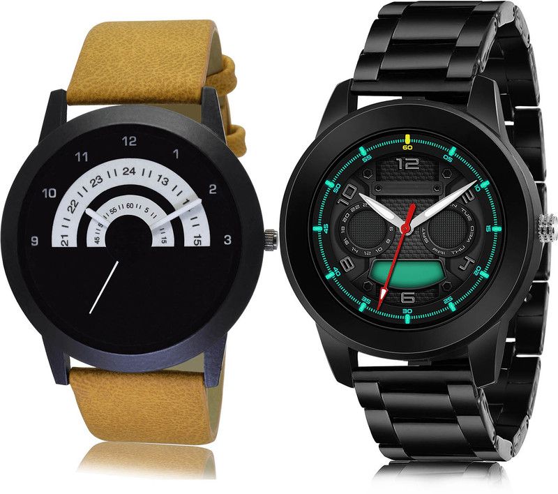 Analog Watch - For Men Latest Designer 2 Watch Combo For Boys And Men - B49-(57-S-20)