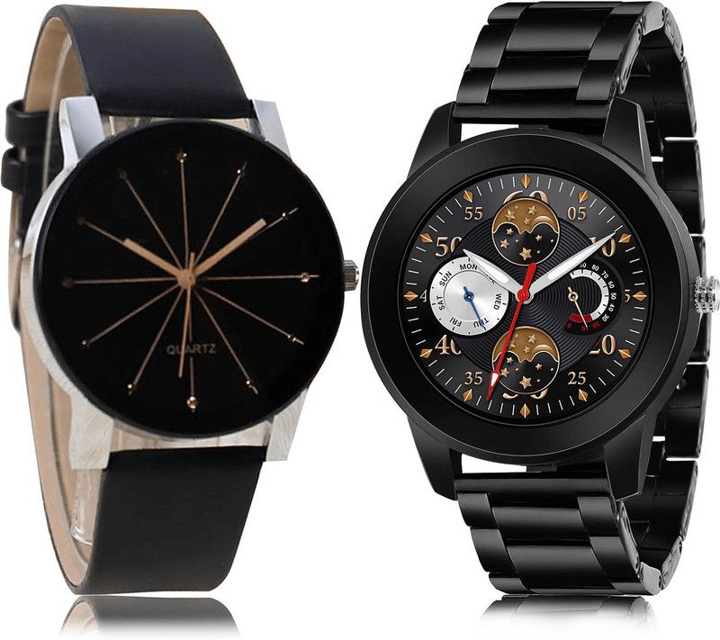 Analog Watch - For Men Modish Wrist 2 Watch Combo For Boys And Men - B51-(49-S-20)