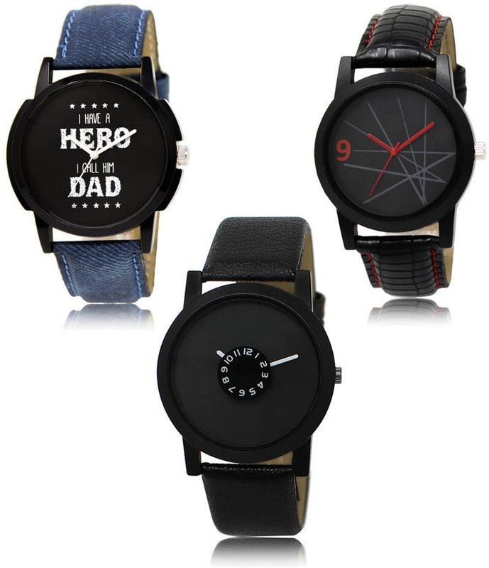 New latest Designer Combo of 3 Analog Watch - For Men LR-07-08-25