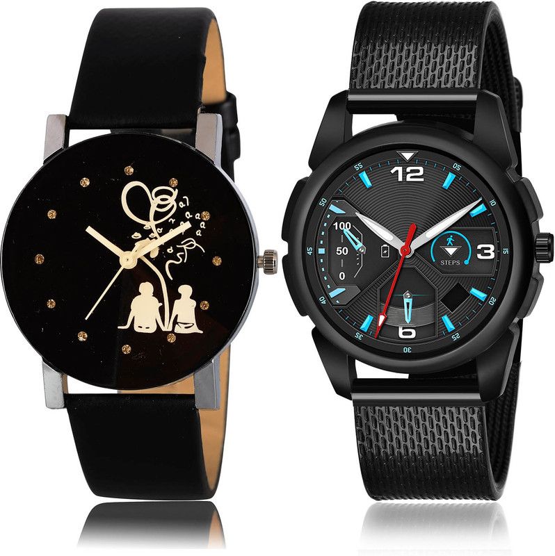 Analog Watch - For Men Latest Wrist 2 Watch Combo For Boys And Men - B138-(41-S-10)