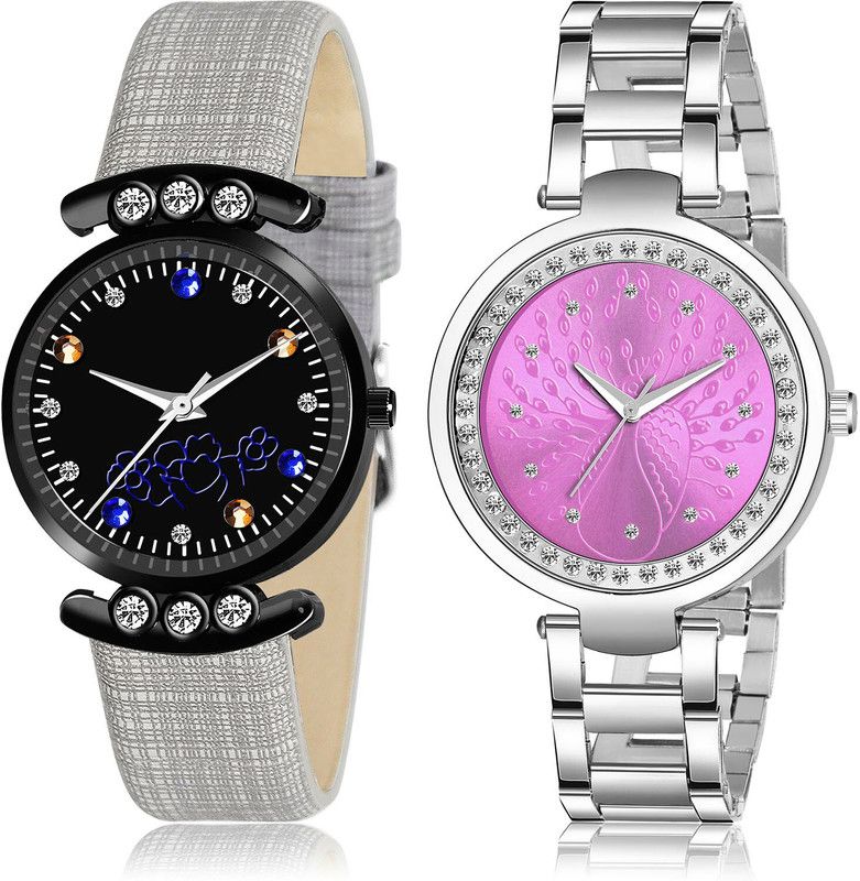 Analog Watch - For Girls Best Fashion 2 Watch Combo For Women And Girls - GW1-GM208