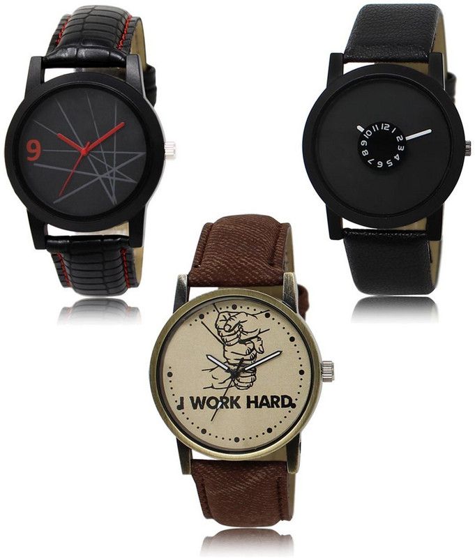 New latest Designer Combo of 3 Analog Watch - For Men LR-08-25-29
