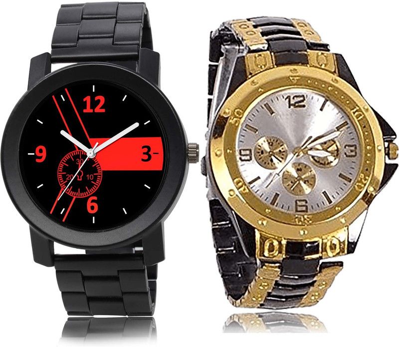 combo watch Analog Watch - For Men New Traditional Chain Watch And Chain Watch - B690-B73 (Combo Of 2 )