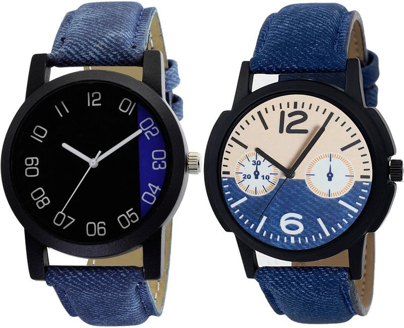 combo watch Analog Watch - For Girls Modish Royal Analogue Blue Color Boys And Men Watch - B37-B10 (Combo Of 2 )