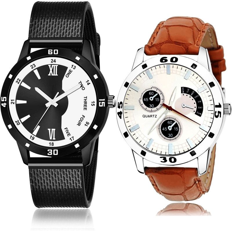 Analog Watch - For Men Treading Unique 2 Watch Combo For Boys And Men - BRM41-B52