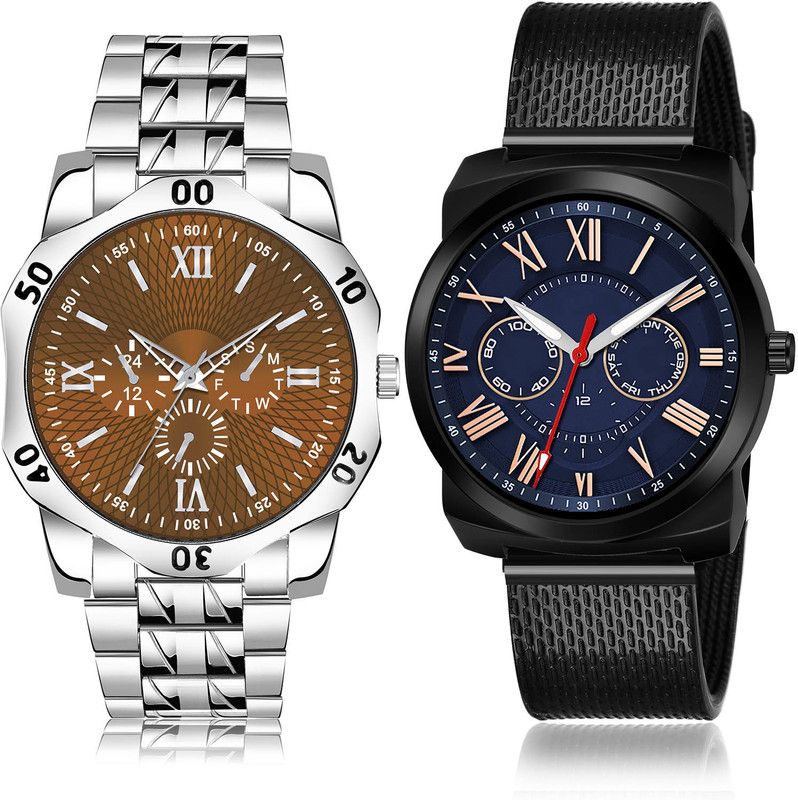 Analog Watch - For Men Best Model 2 Watch Combo For Boys And Men - BM406-(62-S-10)