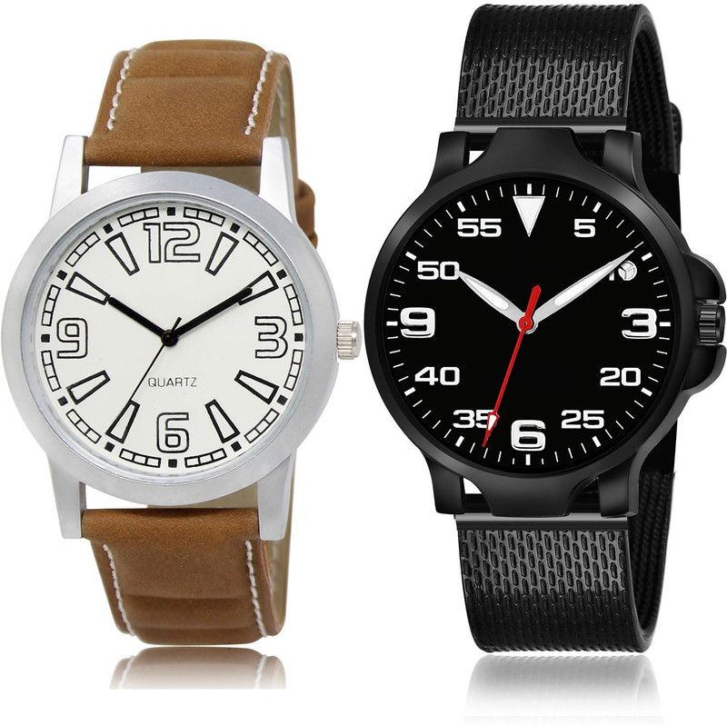 Analog Watch - For Men New Fashion 2 Watch Combo For Boys And Men - BL46.15-(75-S-10)