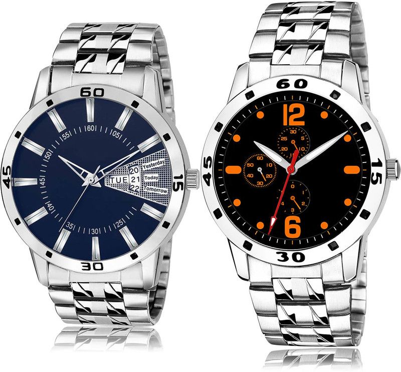 Analog Watch - For Men New Casual 2 Watch Combo For Boys And Men - BL46.102-(70-S-19)