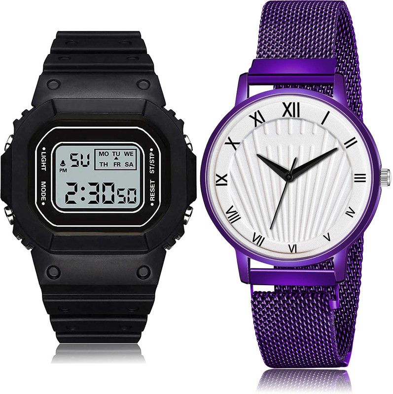 Analog-Digital Watch - For Women Modish Designer 2 Watch Combo For Women And Girls - DG28-G516