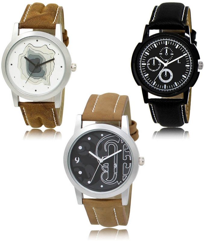 SHIPKART Analog Watch - For Men NEW Luxurious Attractive Stylish Combo SET OF 3 WATCH LR-09-13-14