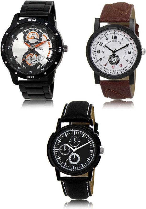 New latest Designer Combo of 3 Analog Watch - For Men LR107-LR11-LR13