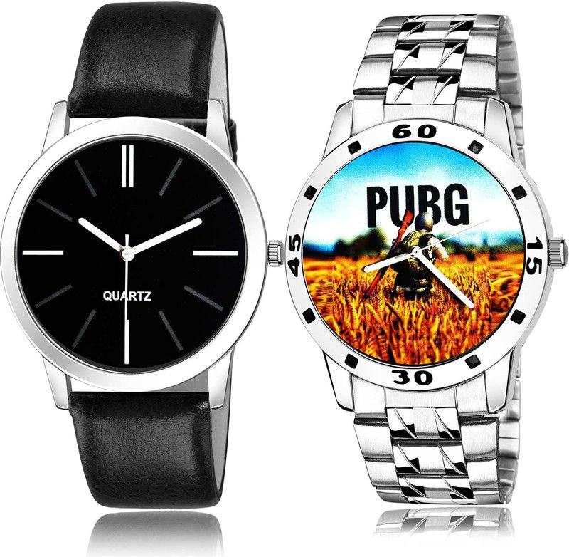 combo watch Analog Watch - For Men & Women Latest Stylish Slim Watch And Pubg Military Army Chain Watch Watch - B997-B488 (Combo Of 2 )