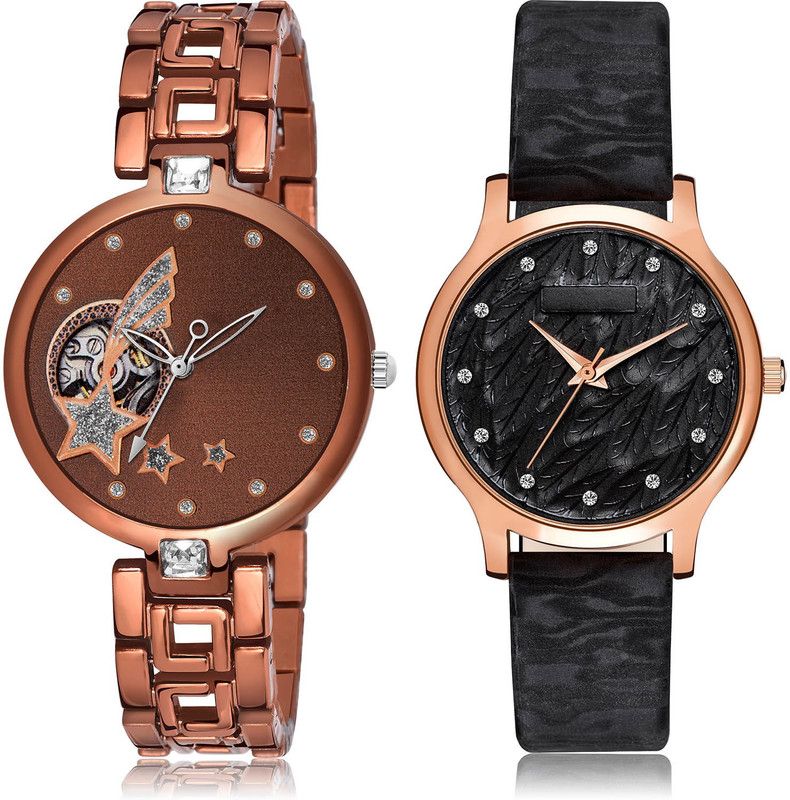 Analog Watch - For Women Treading Fancy 2 Watch Combo For Women And Girls - G663-GM331