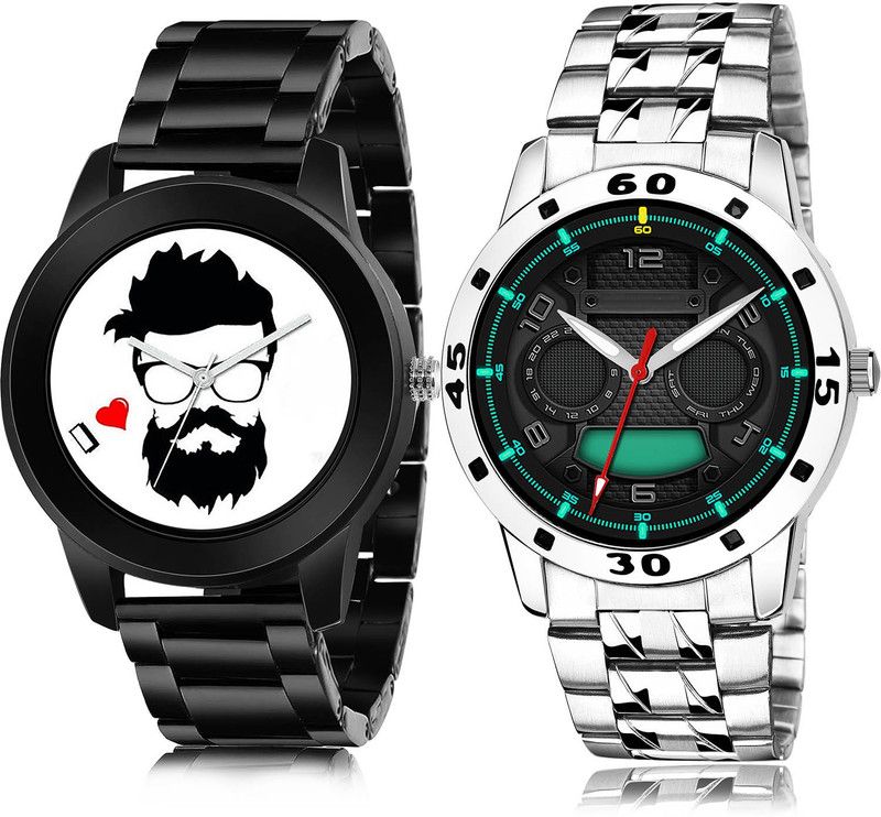 Analog Watch - For Men Classical Traditional 2 Watch Combo For Boys And Men - B824-(57-S-19)