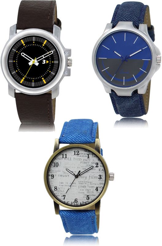 New latest Designer Combo of 3 Analog Watch - For Men 44-24-28