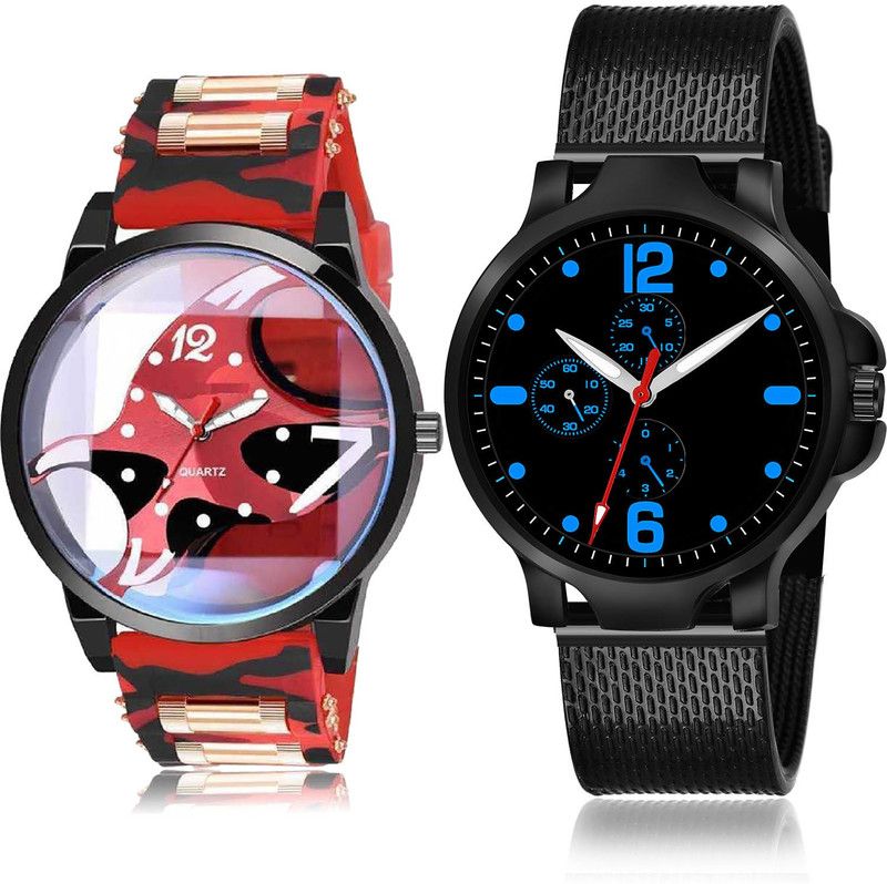 Analog Watch - For Men Latest High Quality 2 Watch Combo For Boys And Men - BC61-(68-S-10)