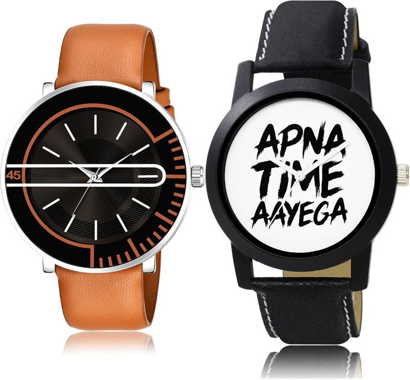 Analog Watch - For Men Treading Quartz 2 Watch Combo For Boys And Men - BL46.71-BO42