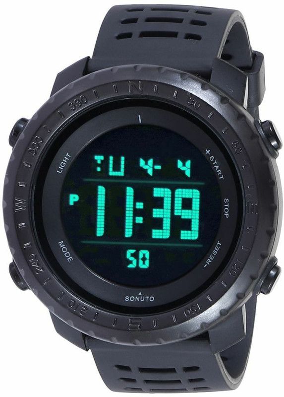 Summer Series Digital Watch - For Men ST9067 Black Youth Series Premium Looks Sports