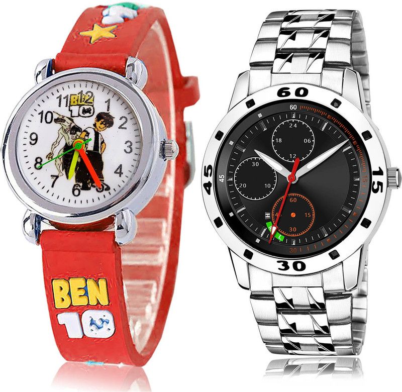 Analog Watch - For Boys Classical Fancy 2 Watch Combo For Boys And Men - BK120-(11-S-19)