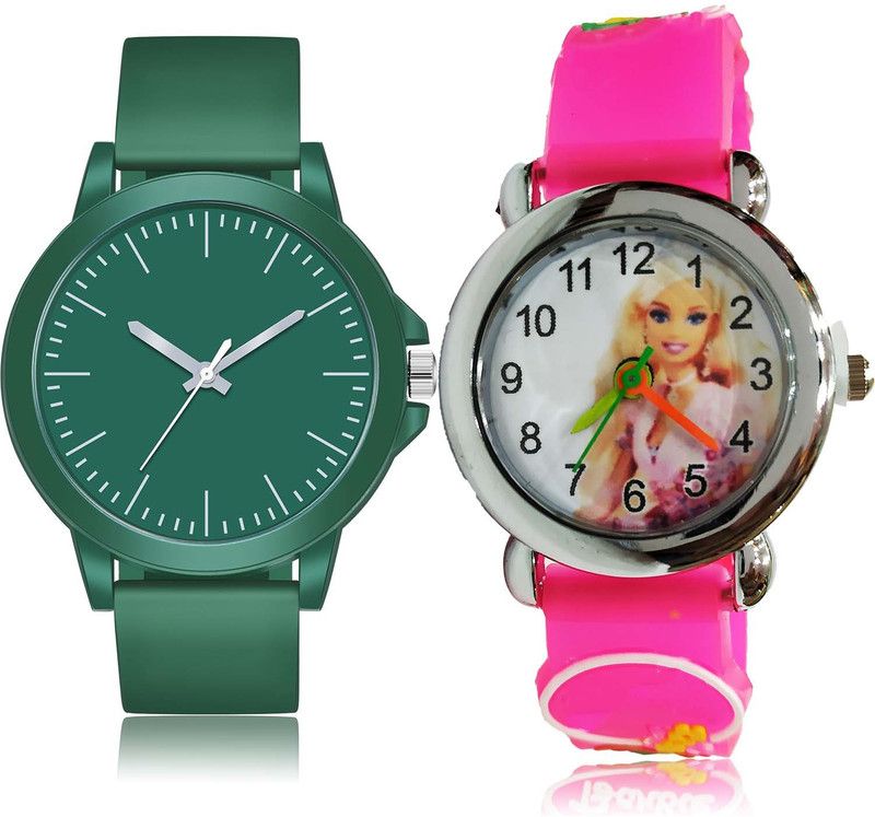 combo watch Analog Watch - For Boys Brand New Professional Sports And Elina Doll Kids 2 Watch Combo For Boys And men - BM116-BK21