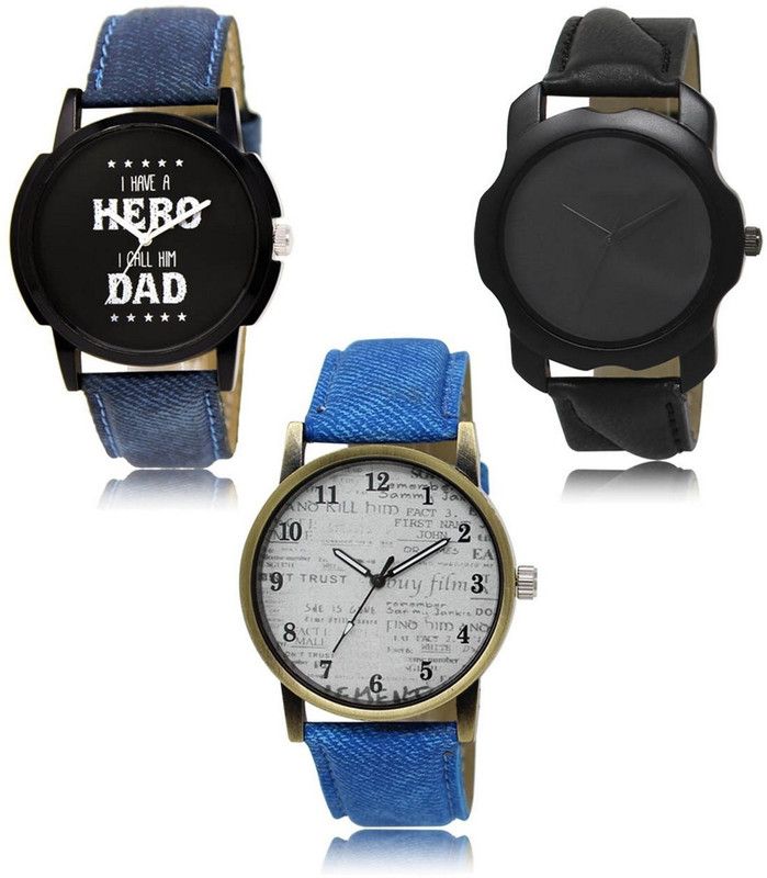 New latest Designer Combo of 3 Analog Watch - For Men R-07-22-28