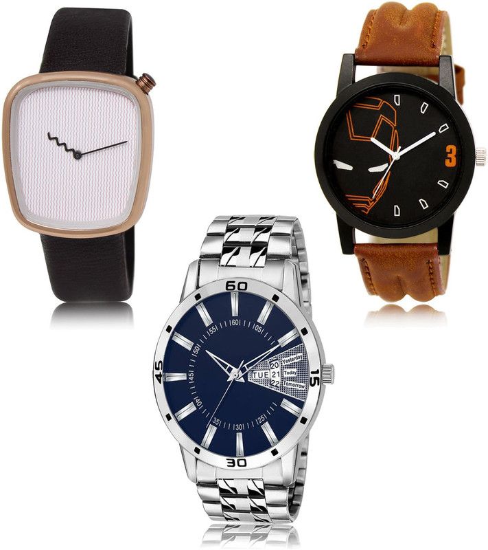 New latest Designer Combo of 3 Analog Watch - For Men LR41-LR04-LR102