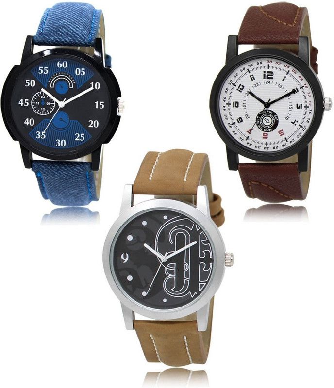 New latest Designer Combo of 3 Analog Watch - For Men LR-02-11-14