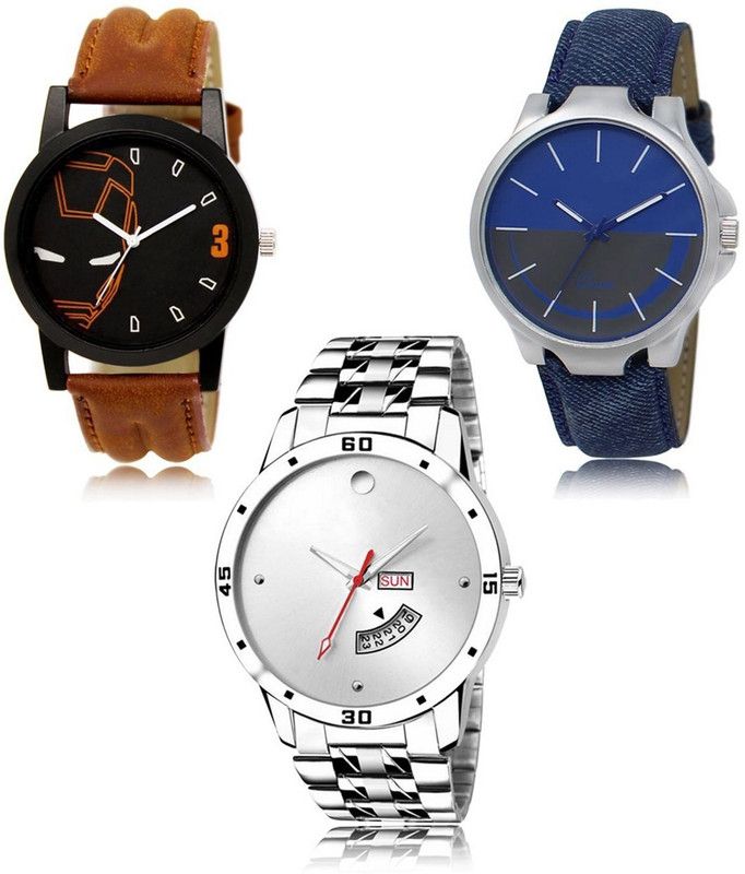 New latest Designer Combo of 3 Analog Watch - For Men LR-04-24-103