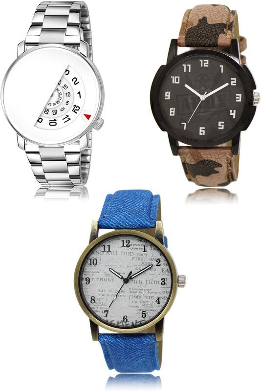 New latest Designer Combo of 3 Hybrid Smartwatch Watch - For Men 106-03-28