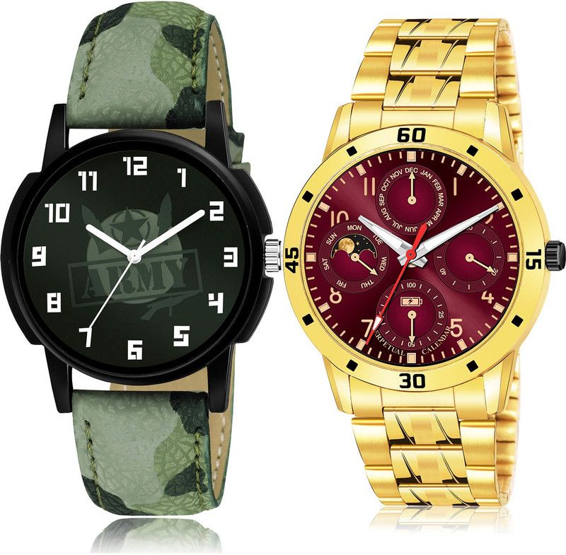 Analog Watch - For Men Modish Stylish 2 Watch Combo For Boys And Men - B21-(12-S-21)