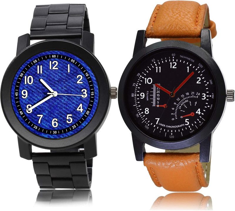 combo watch Analog Watch - For Men Latest 3D Design Chain Watch Watch - B796-B29 (Combo Of 2 )