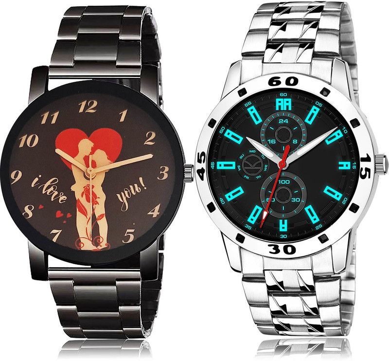 Analog Watch - For Men Modish Traditional 2 Watch Combo For Boys And Men - BCPL9-(63-S-19)
